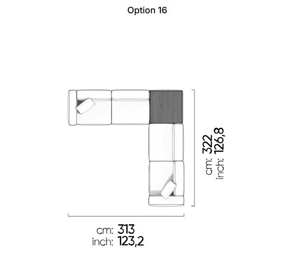 113 готови конфигурации на модулен диван «Cubic»
