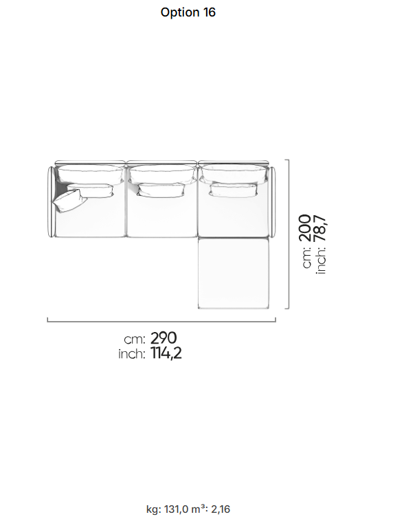 53 готови конфигурации на модулен диван «Fox»