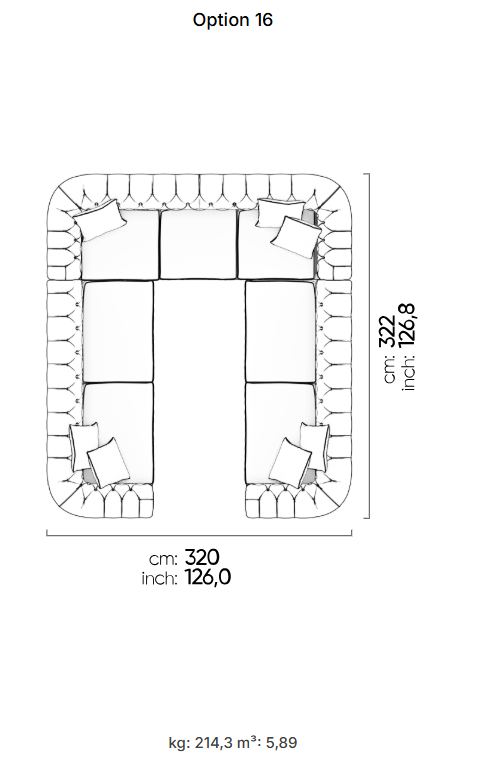 50 готови конфигурации на модулен диван «Aspendos»