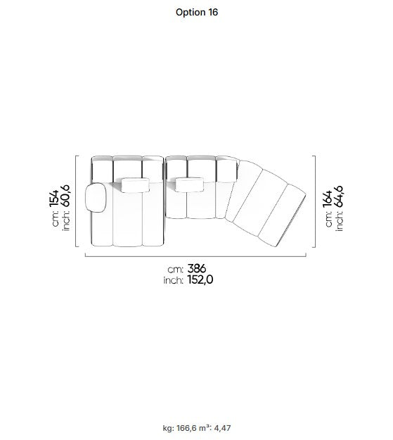 50 готови конфигурации на модулен разтегателен диван «Orion»