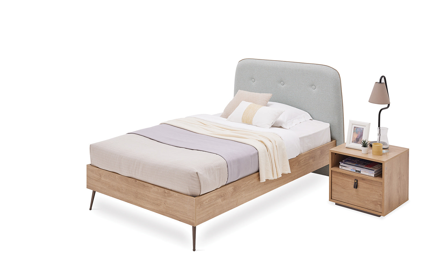 Легло «Helis Teen» с място за съхранение, повдигащ механизъм