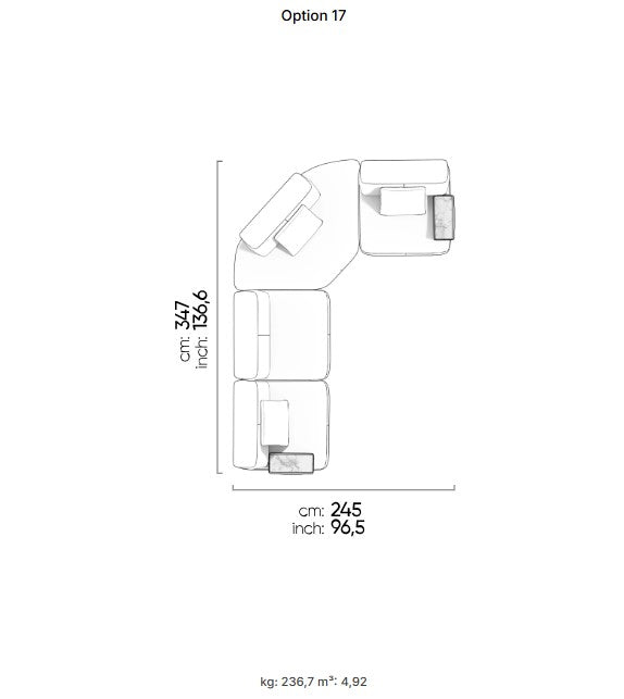 30 готови конфигурации на модулен разтегателен диван «Da Vinci»