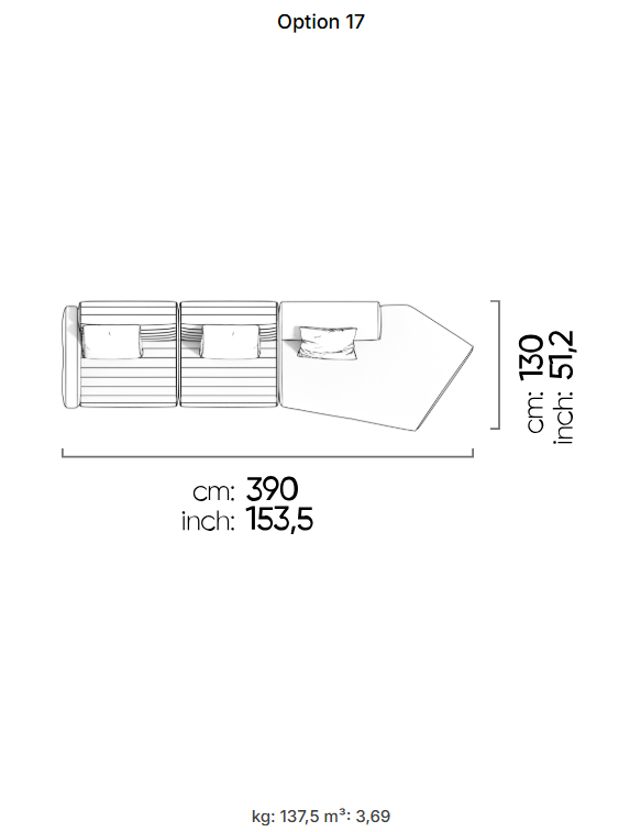 69 готови конфигурации на модулен диван «Heritage»