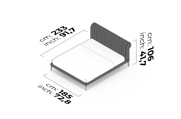 Тапицирано легло «Paris»