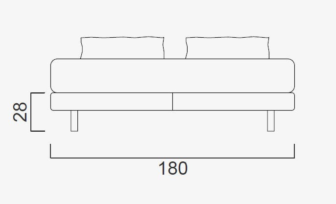 Тапицирана основа за легло «Alfa»