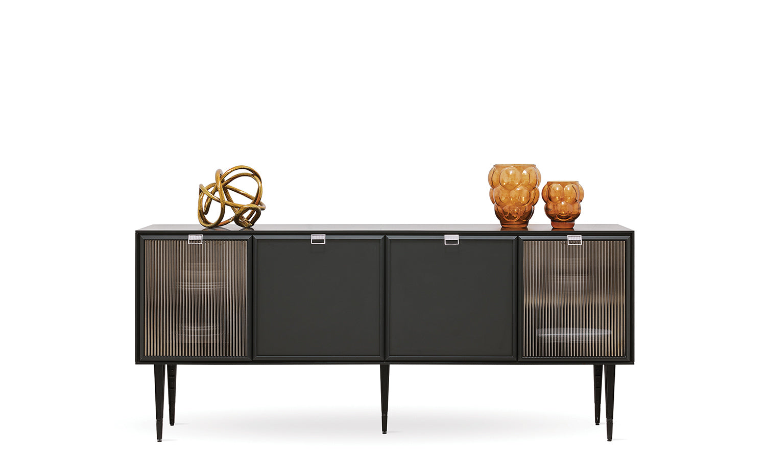 Бюфет «Krista» с релефно стъкло, размер 192х82х51см