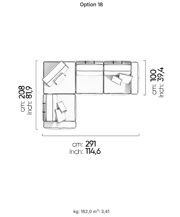 75 готови конфигурации на модулен разтегателен диван «Air Cavalli Relax»