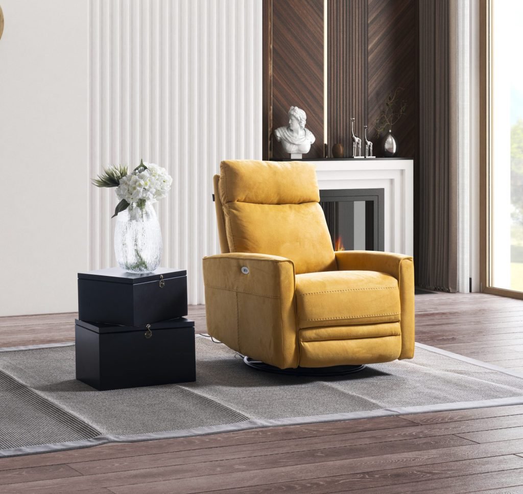 Кресло «Girit» с електрически релакс механизъм, USB зарядна станция