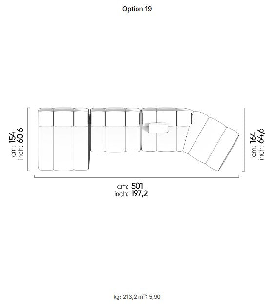 50 готови конфигурации на модулен разтегателен диван «Orion»