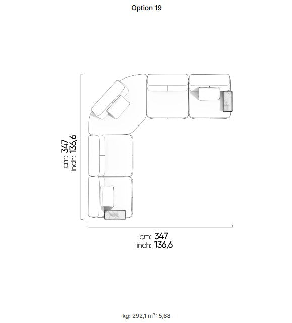 30 готови конфигурации на модулен разтегателен диван «Da Vinci»
