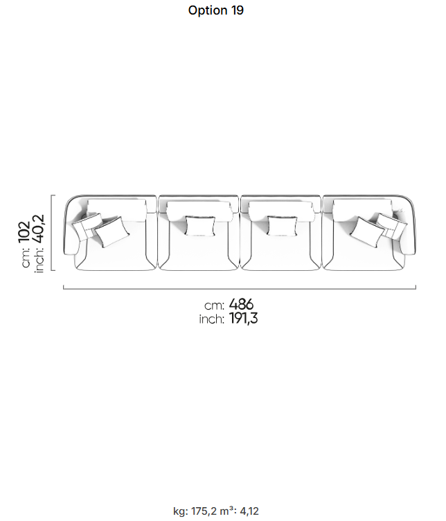 33 готови конфигурации на модулен диван «Lugano»