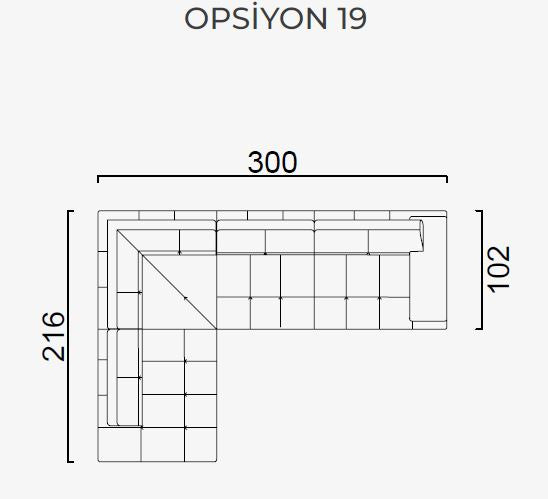 25 готови конфигурации на модулен разтегателен диван «Panamera Comfort»