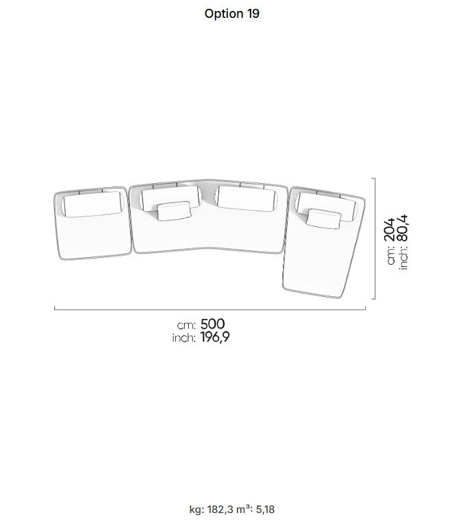 40 готови конфигурации на модулен разтегателен диван «Bon Bon Linea»