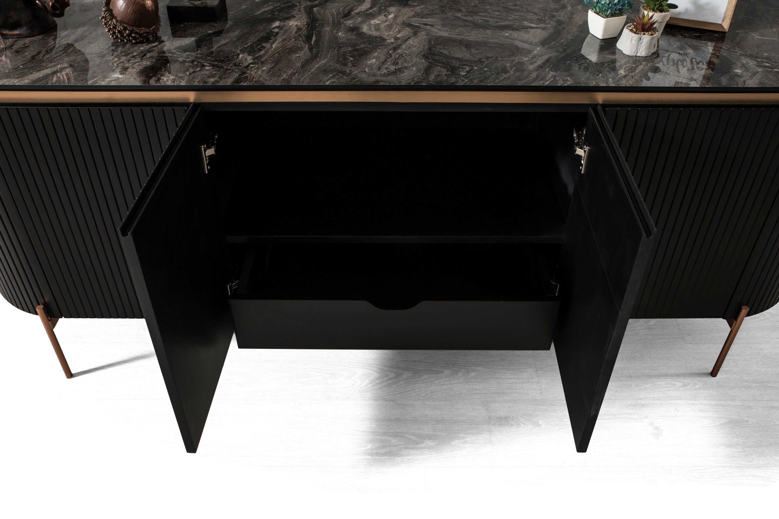 Бюфет «Tesla Black» с размер 208х78х52см