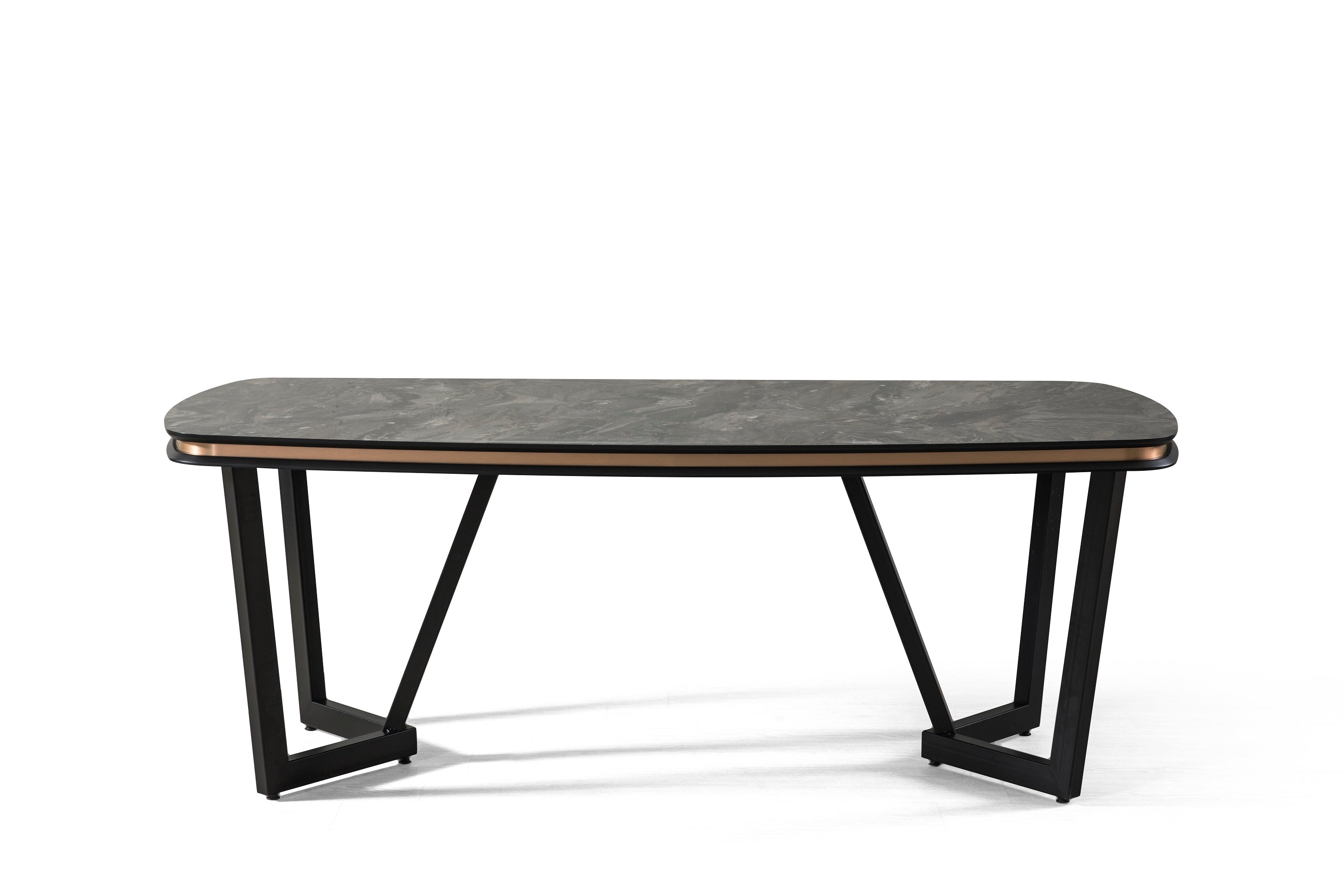 Трапезна разтегателна маса «Tesla Black» с размер 165х78х104см