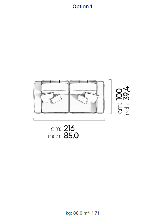 75 готови конфигурации на модулен разтегателен диван «Air Cavalli Relax»