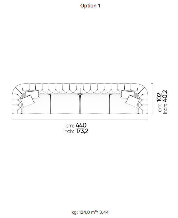 50 готови конфигурации на модулен диван «Aspendos»