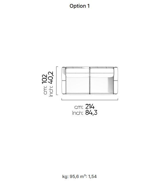96 готови конфигурации на модулен разтегателен диван «Le Mans Comfort»