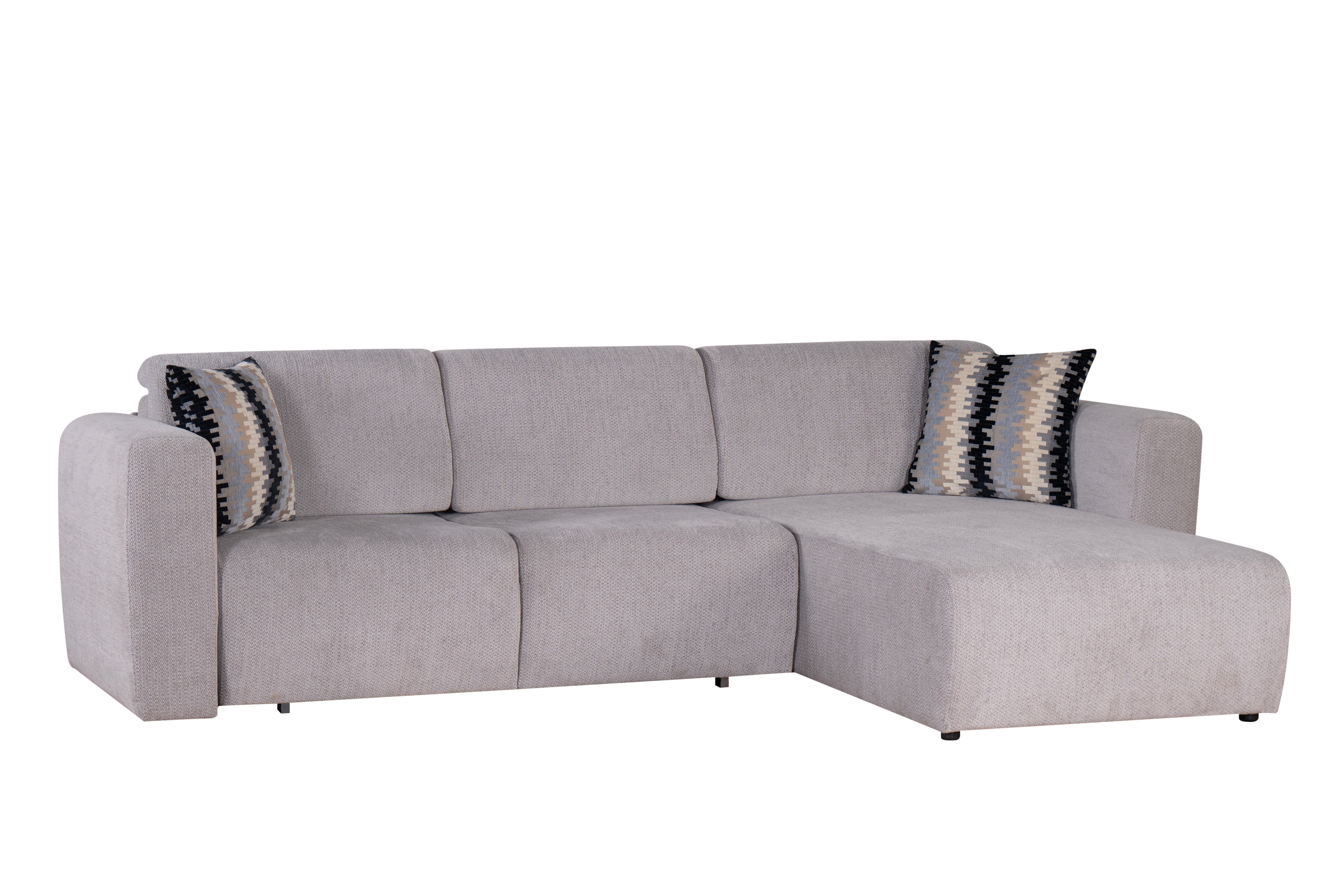 Ъглов разтегателен диван «Perry» + две декоративни възглавници, ширина 289см