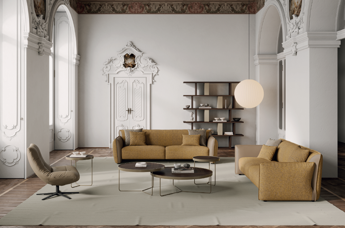 Триместен разтегателен диван «Tiffany» + 2 декоративни възглавници, ширина 220 или240см