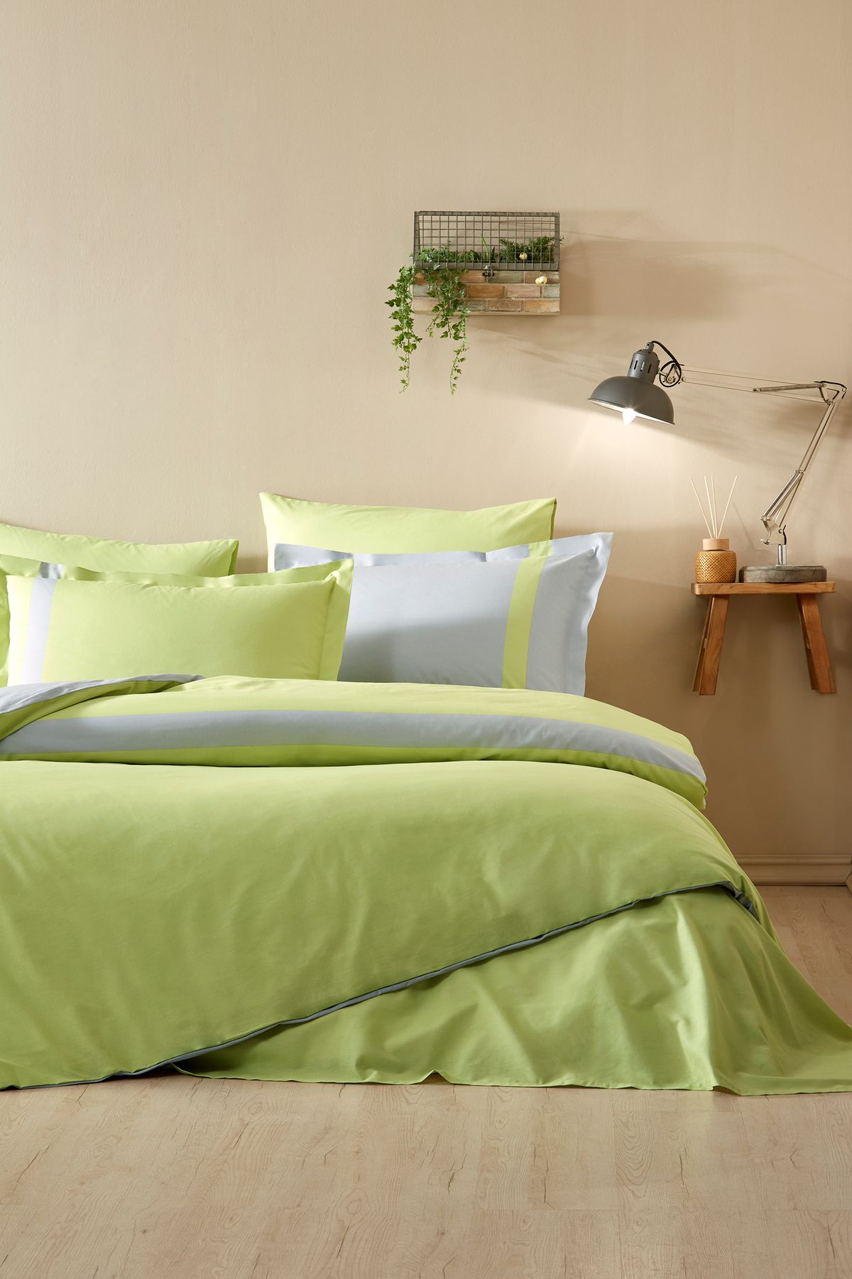 Двоен спален комплект «Colour Stripe» - 4 части, ранфорс