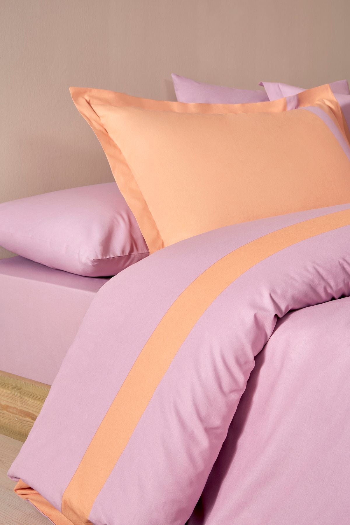 Двоен спален комплект «Colour Stripe» - 4 части, ранфорс