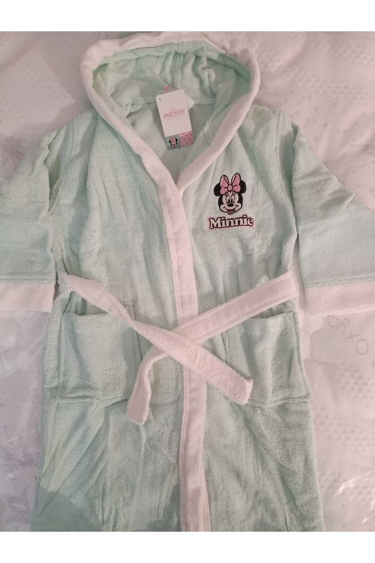 Детски халат за баня Minnie Heart Mint 11-12г.