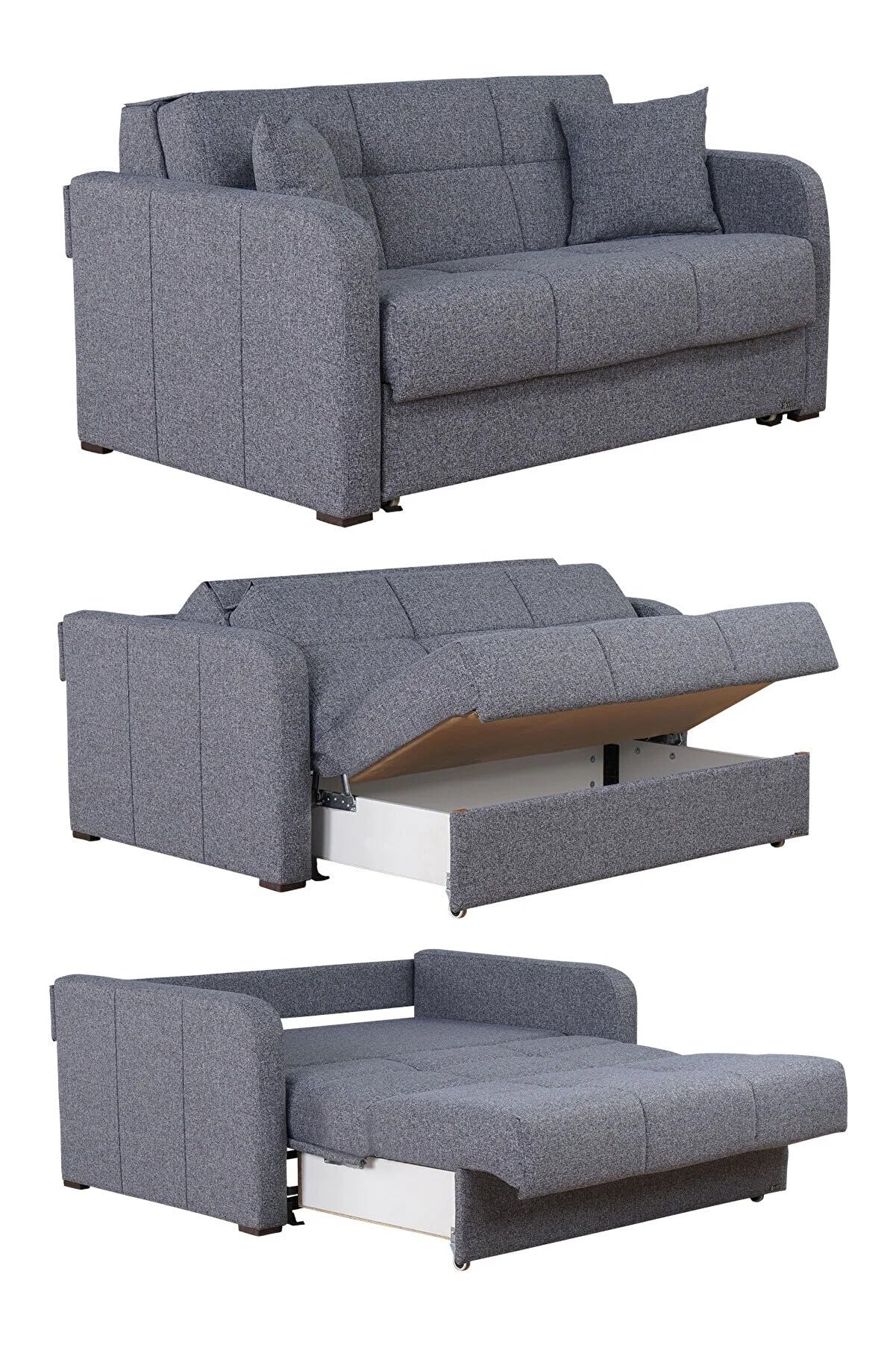 Двуместен разтегателен диван «Adonis Plus Double» - ширина 164см