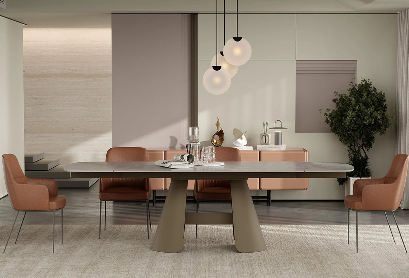 Трапезна разтегателна маса «Salda» с размер 180х76х90см