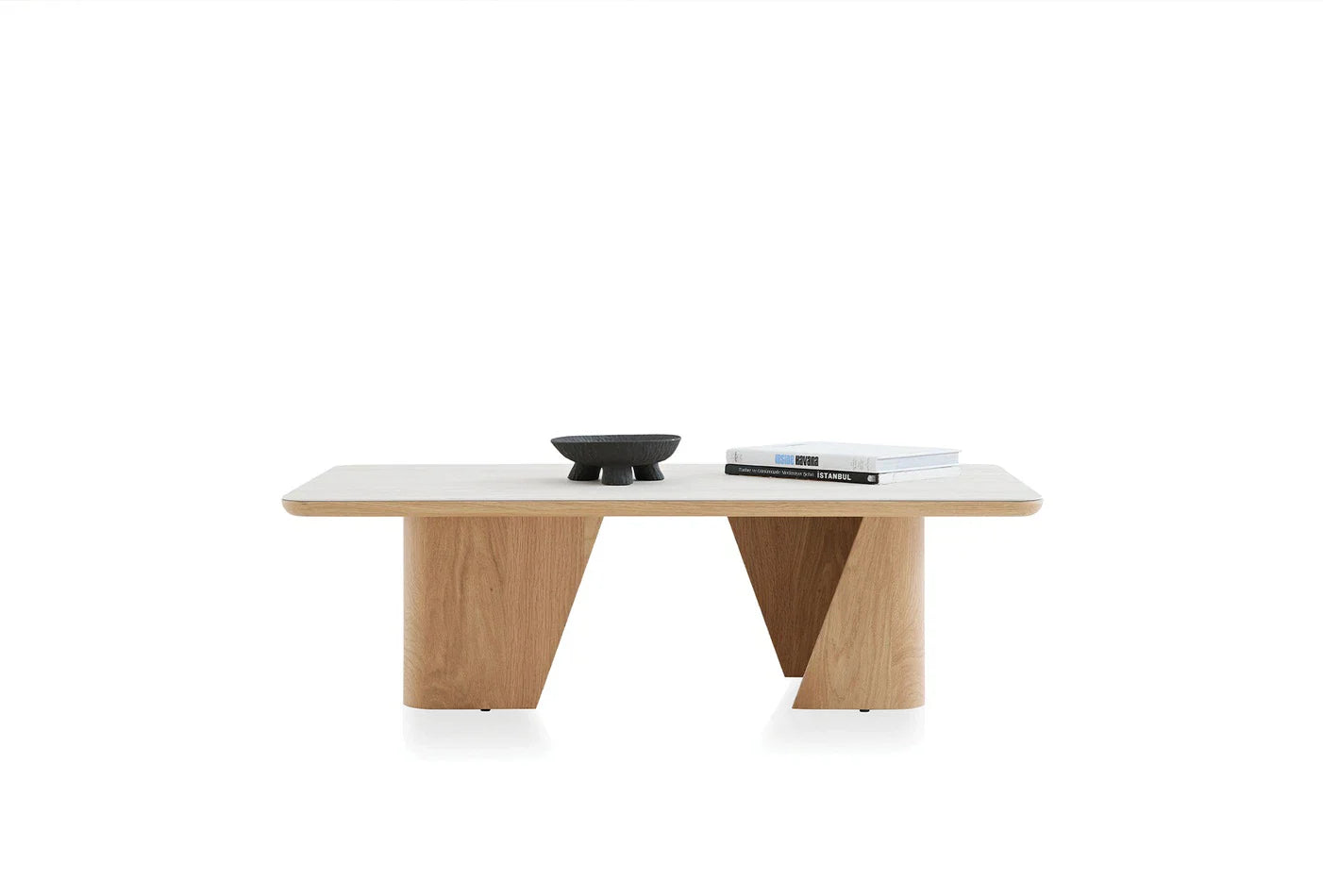 Холна маса «Austin» с травертин, с размер 120х31х70см