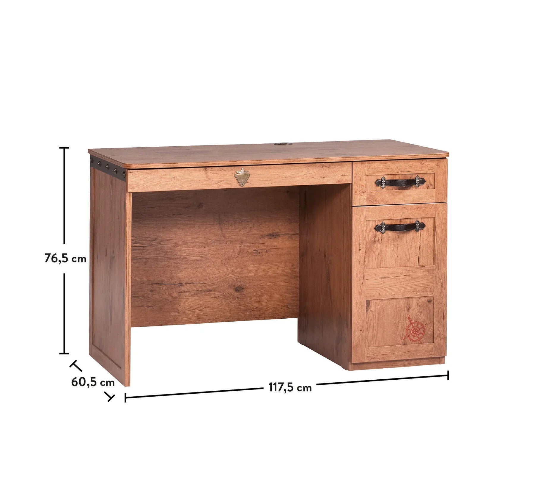 Бюро «Pirate» + чекмеджета и шкаф, размери 117х76х60