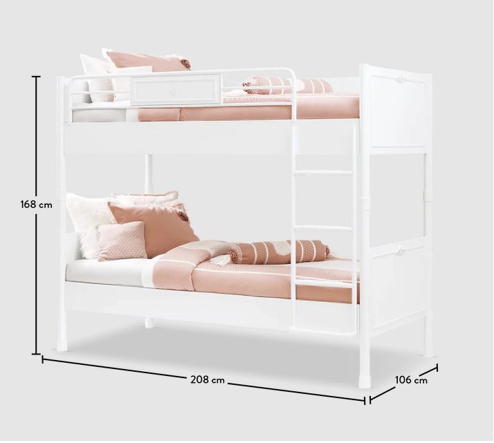 Двуетажно легло «Romantica» за матраци 90х200см