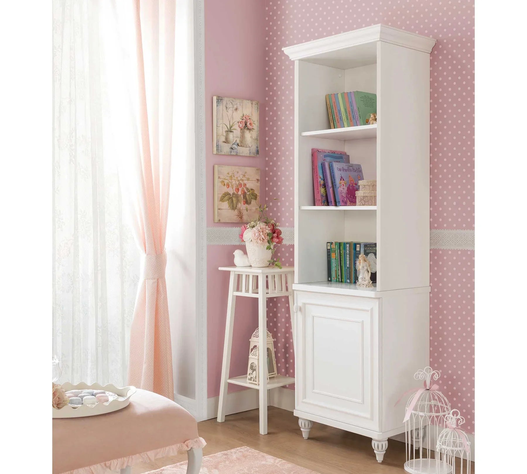 Библиотека «Romantica» с размер 51x185x42см