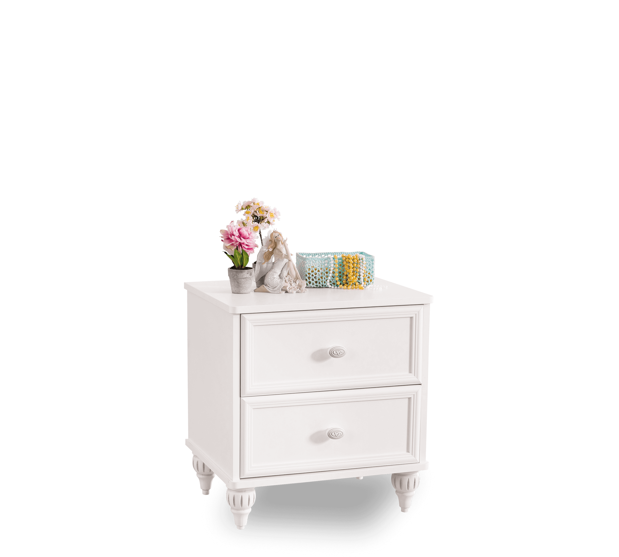 Нощно шкафче «Romantica» + две чекмеджета, размер 50х56х41см