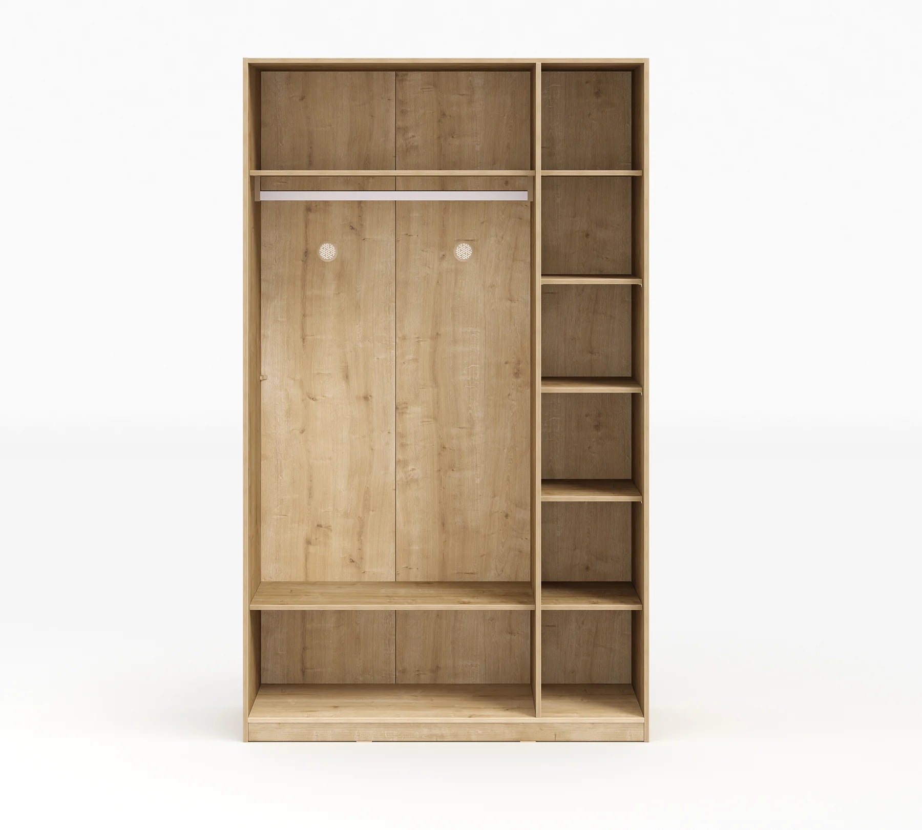 Трикрилен гардероб «Mocha» - ширина 127см