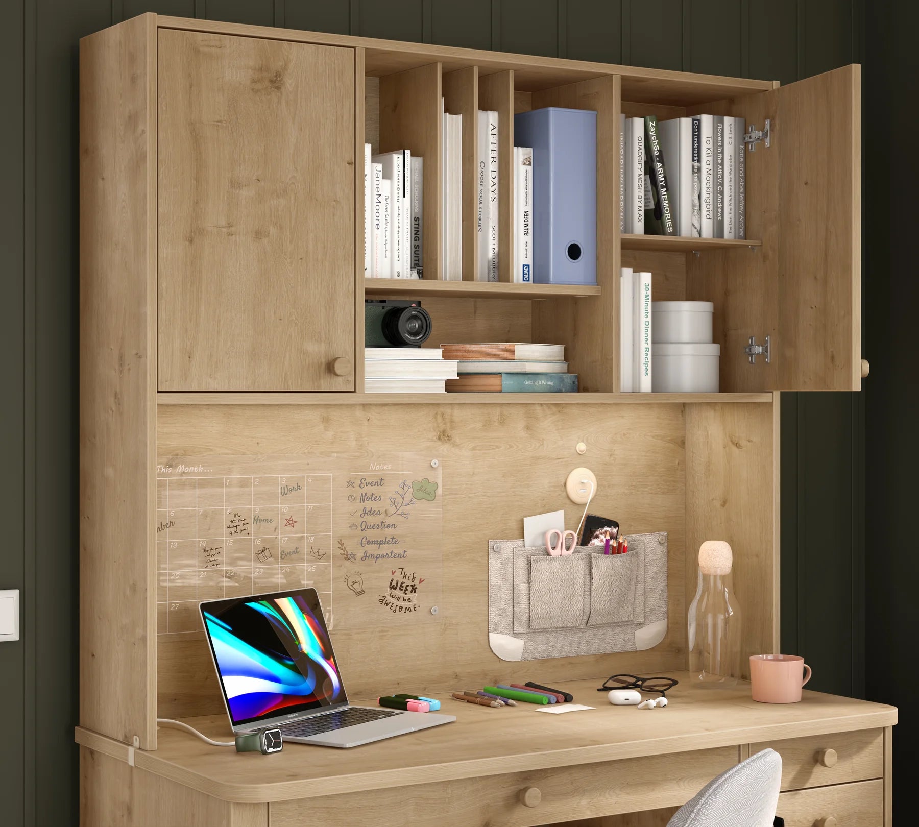 Надстройка за бюро «Mocha» + USB зарядна станция