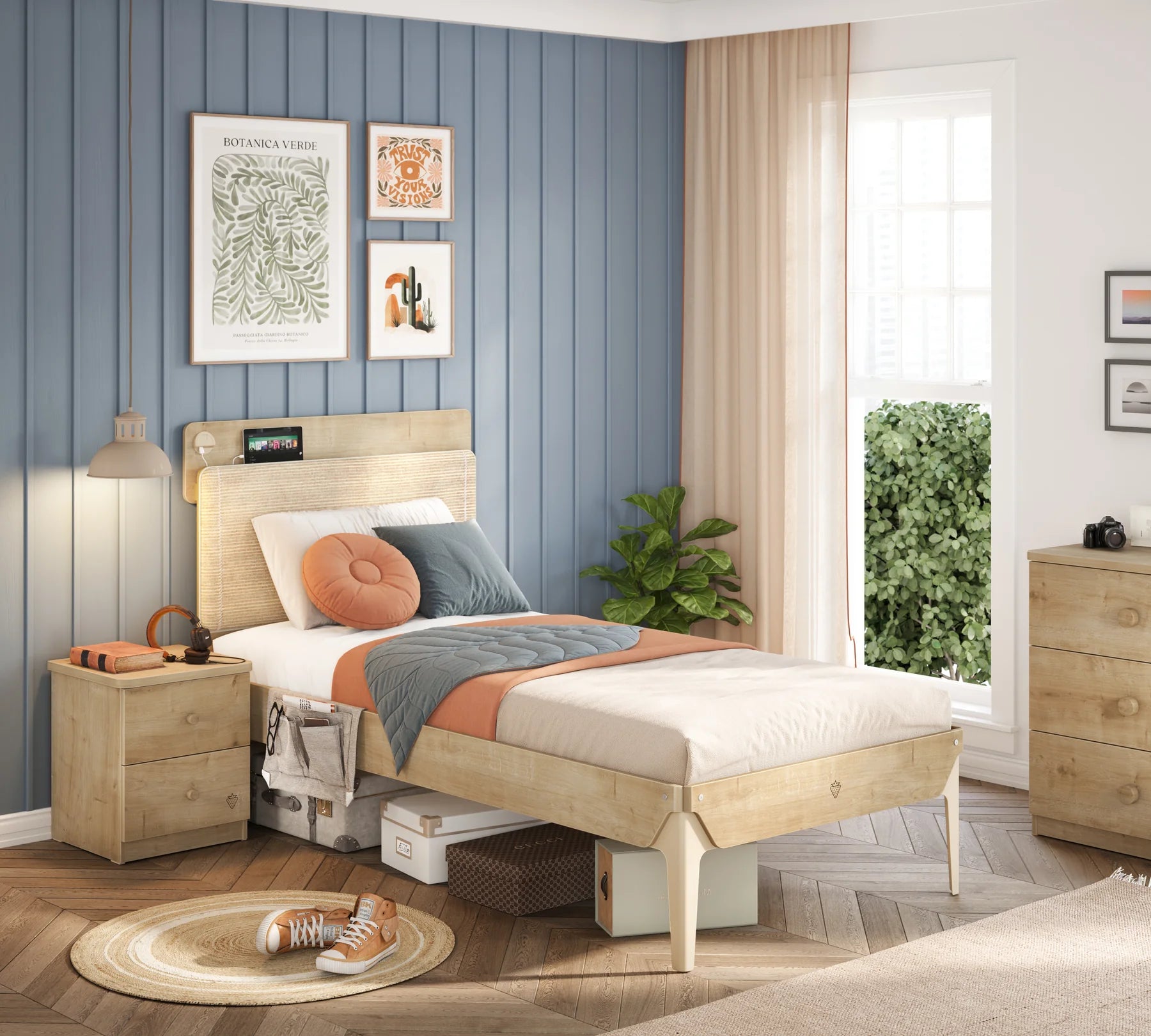 Легло «Mocha Modern» + USB зарядна станция, с органайзер