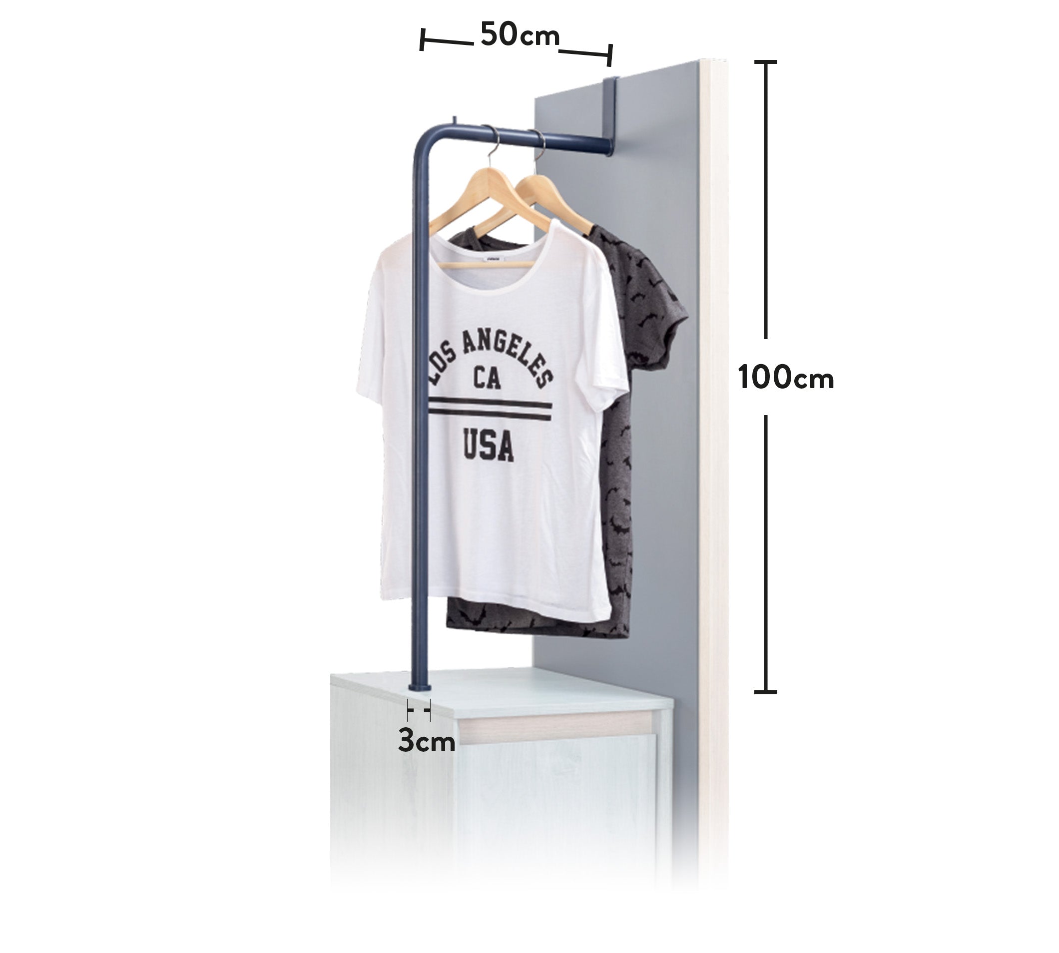 Външна закачалка за гардероб и шкаф «Trio»