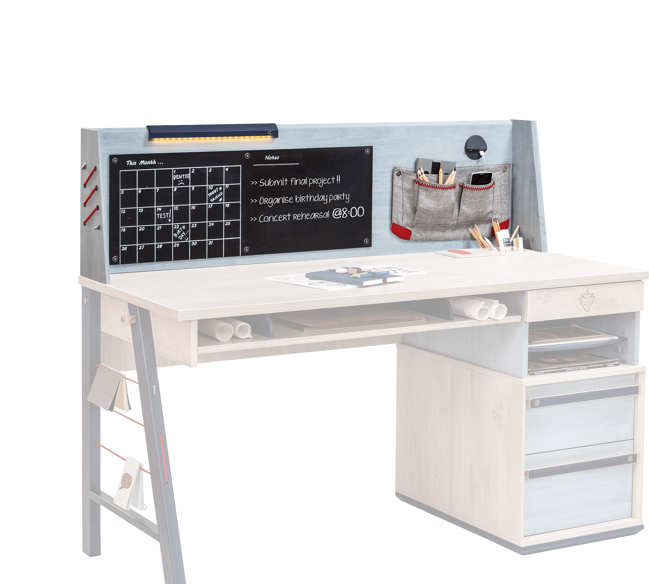 Надстройка за голямо бюро Trio