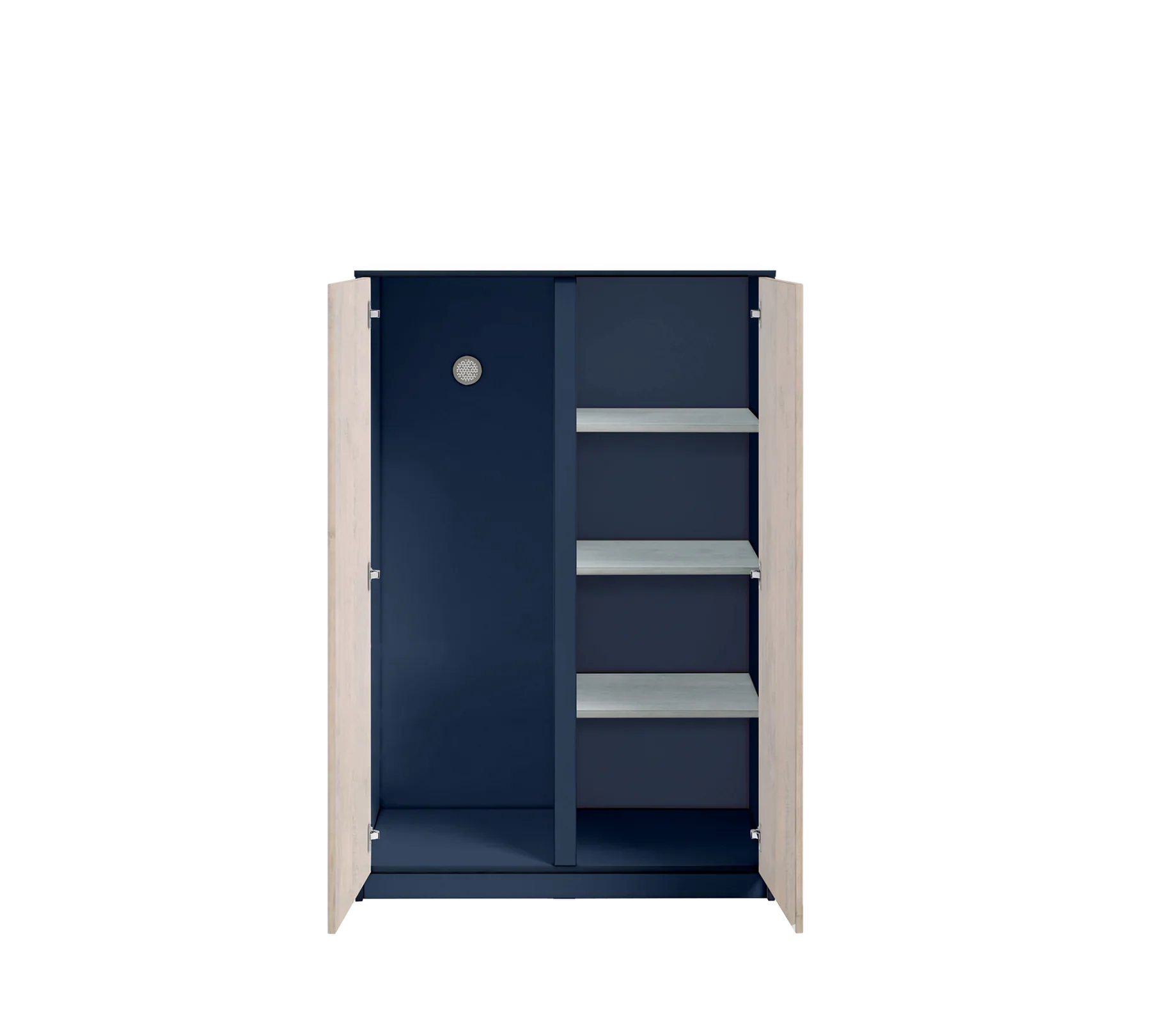 Гардероб «Studio Trio» - рафтове и лост, ширина 93см