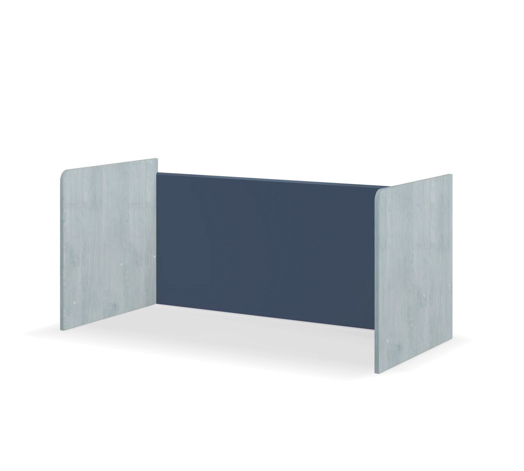 Модулно двуетажно легло «Studio Trio» - Сет 7, с две легла, бюро и стълби с чекмеджета