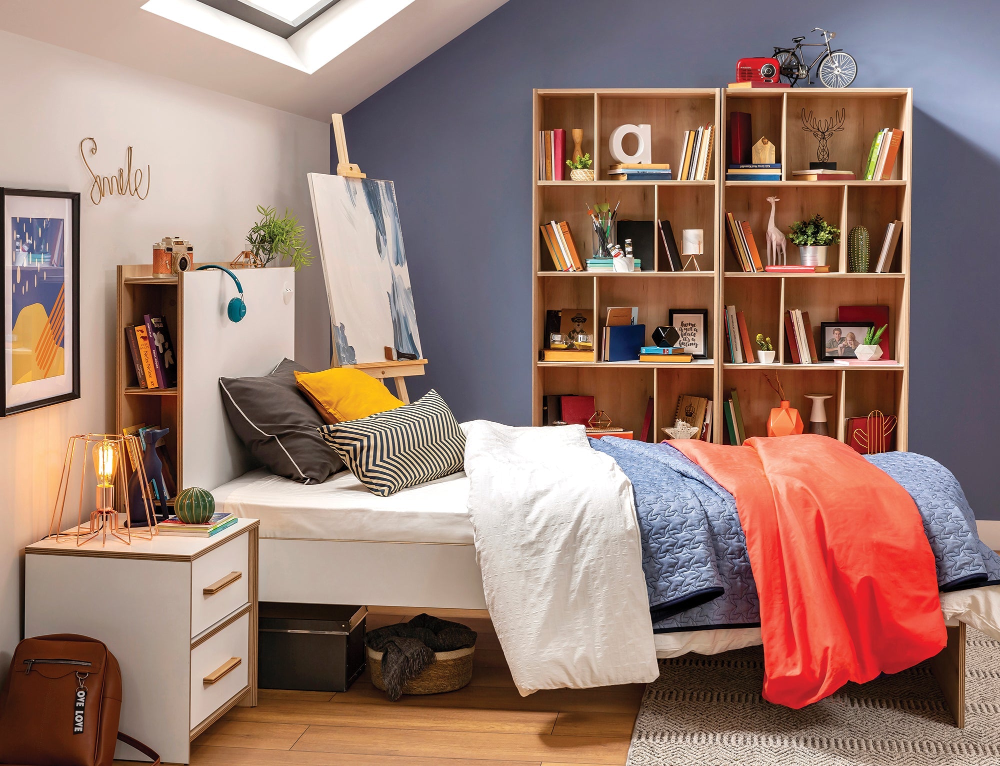 Библиотека «Modera» с размер 71x182x35см