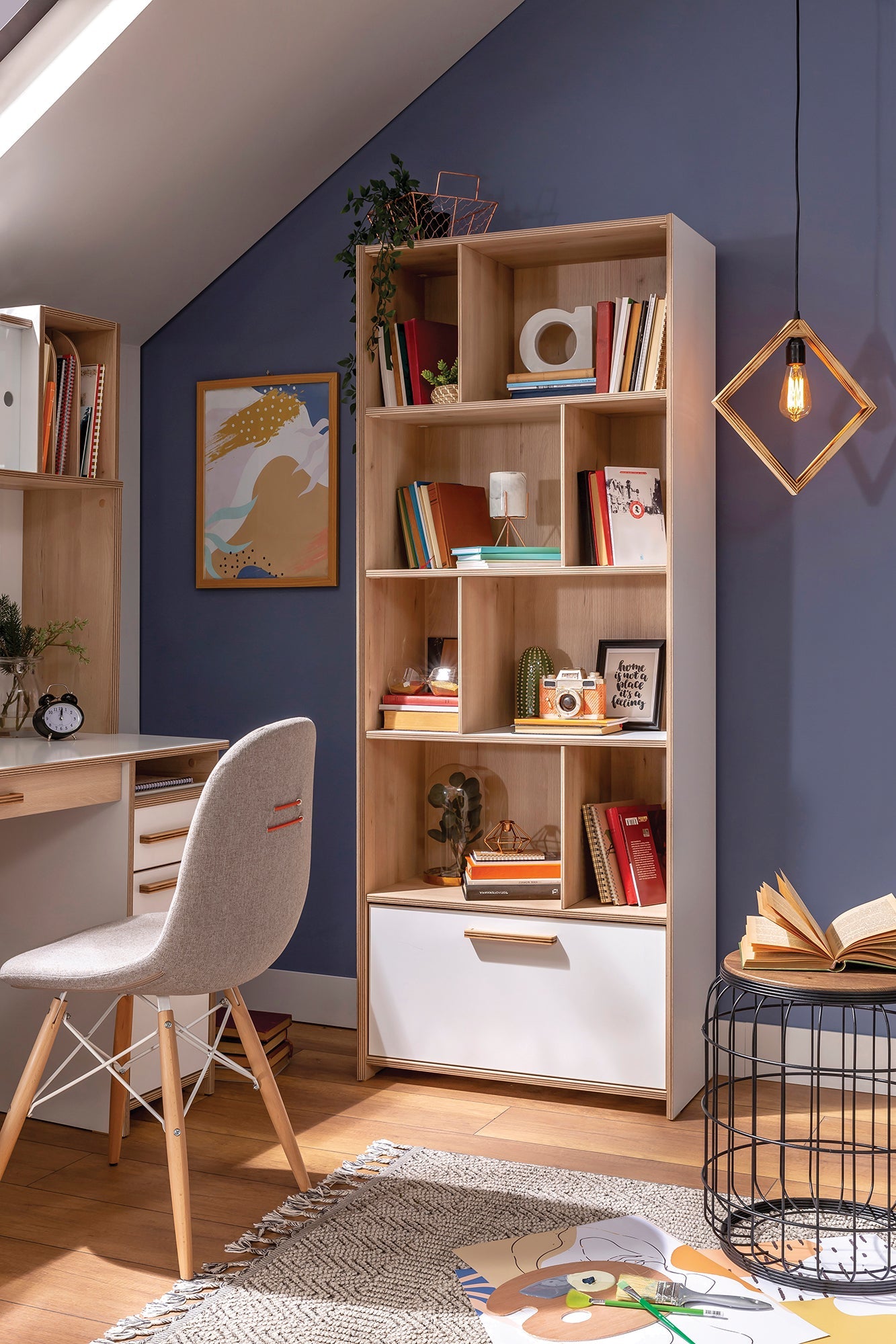 Библиотека «Modera» с размер 71x182x35см