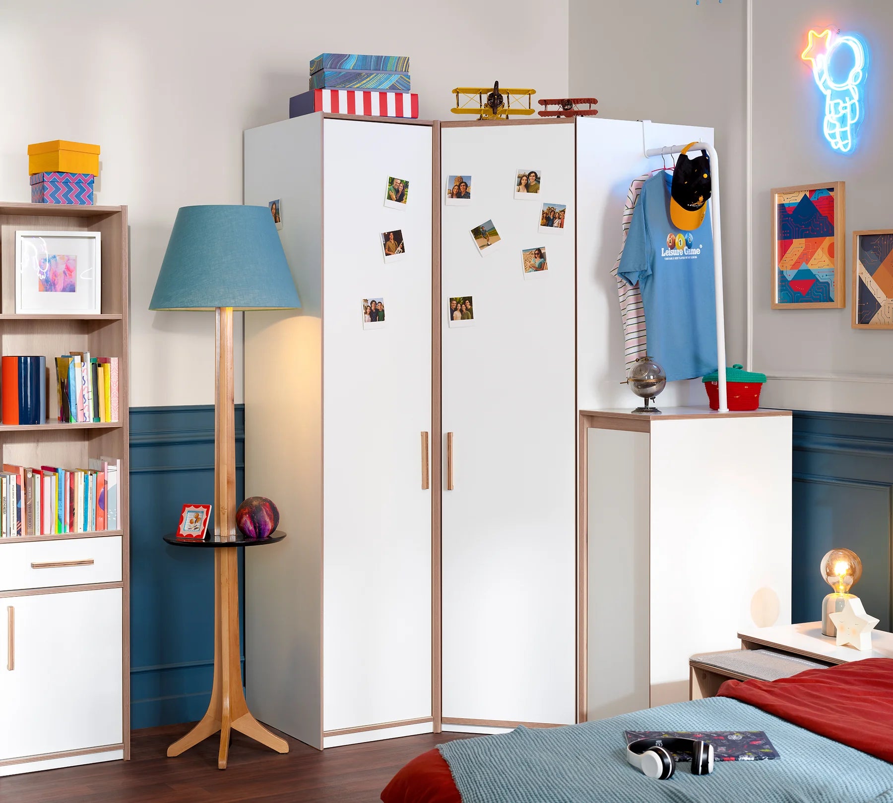 Ъглов гардероб «Modera» - ширина 95см