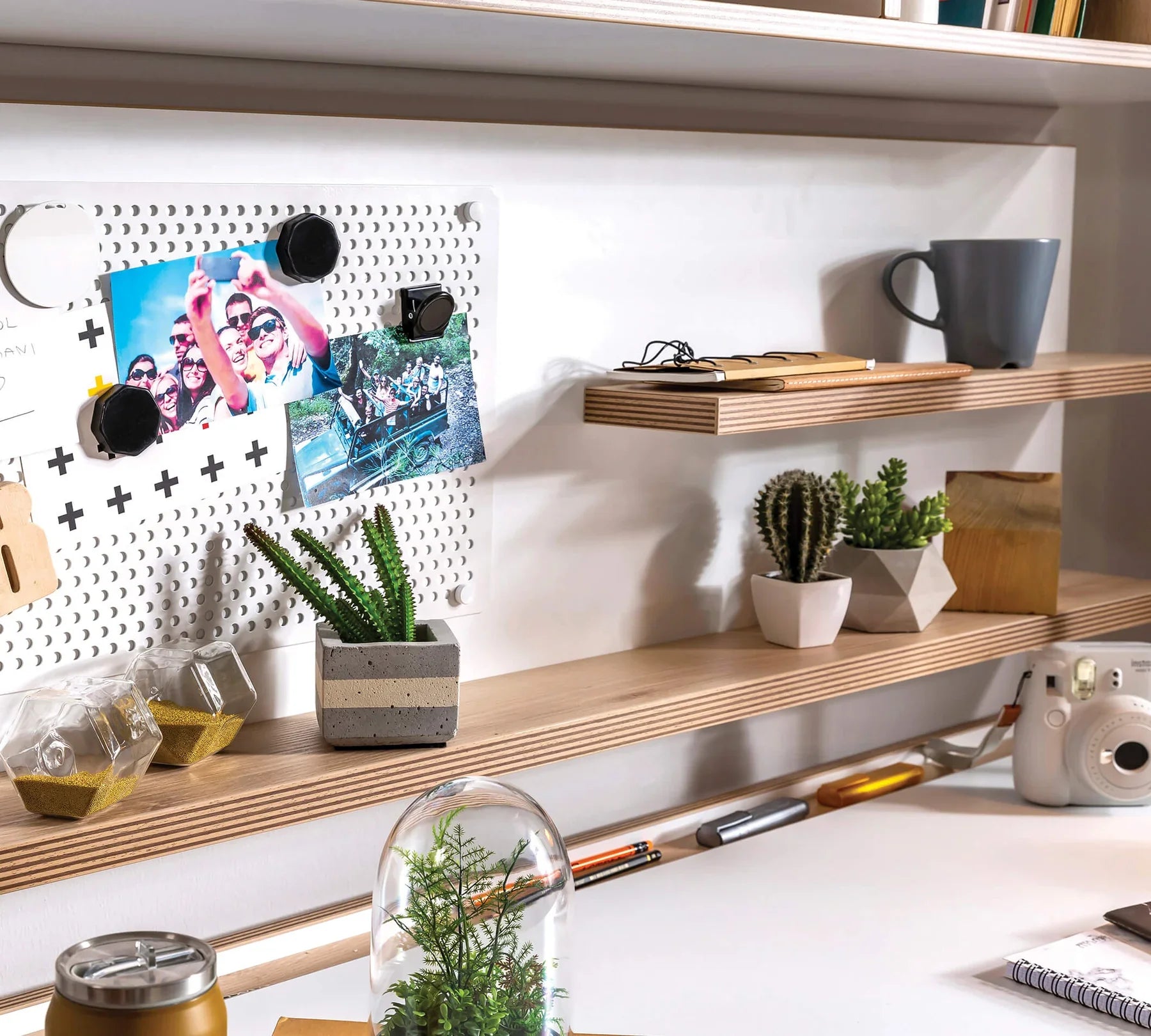 Етажерка за бюро «Modera» + органайзери, размер 120х40х14см