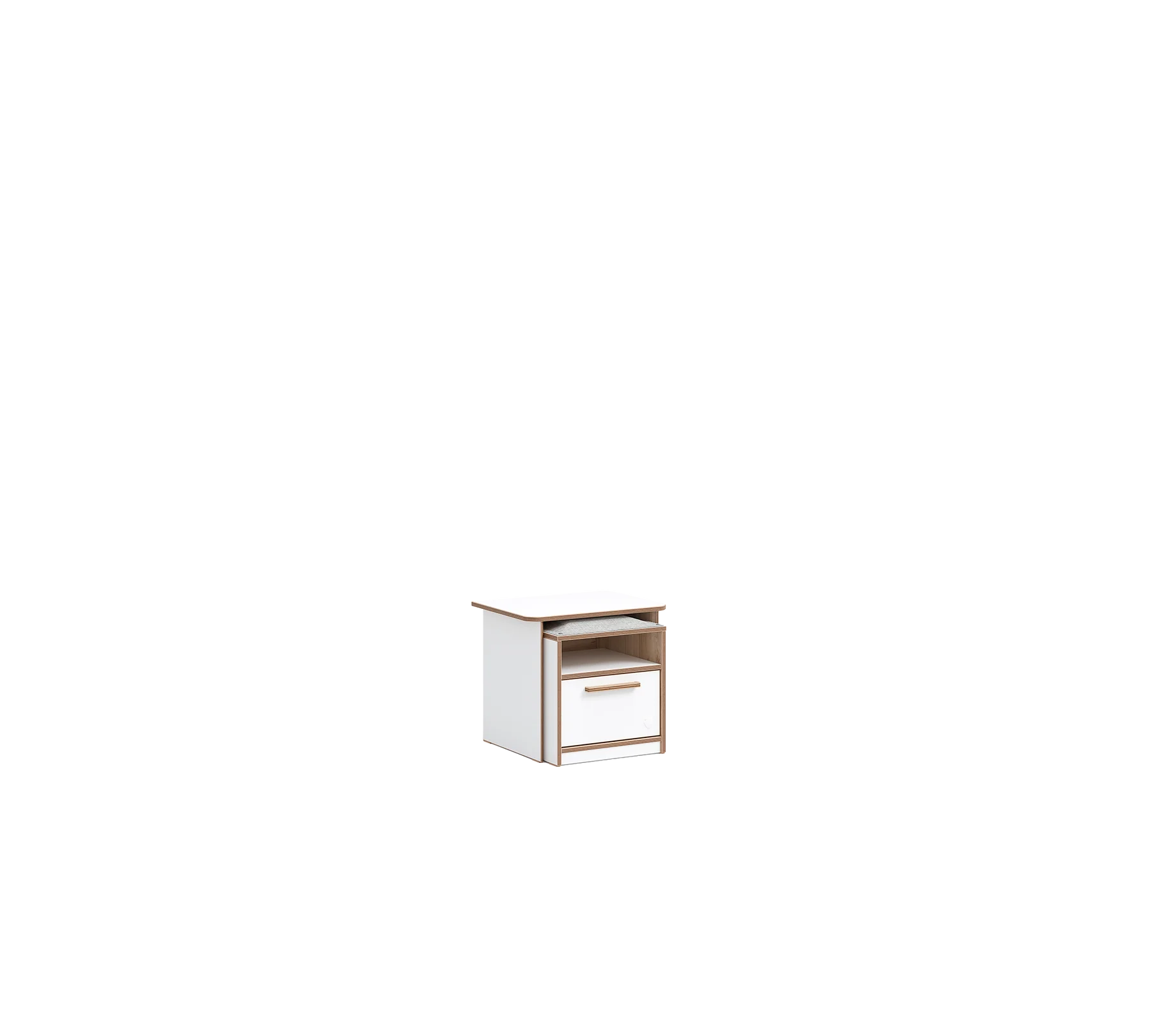 Нощно шкафче «Modera» + табуретка и чекмедже, размер 55х48х42см