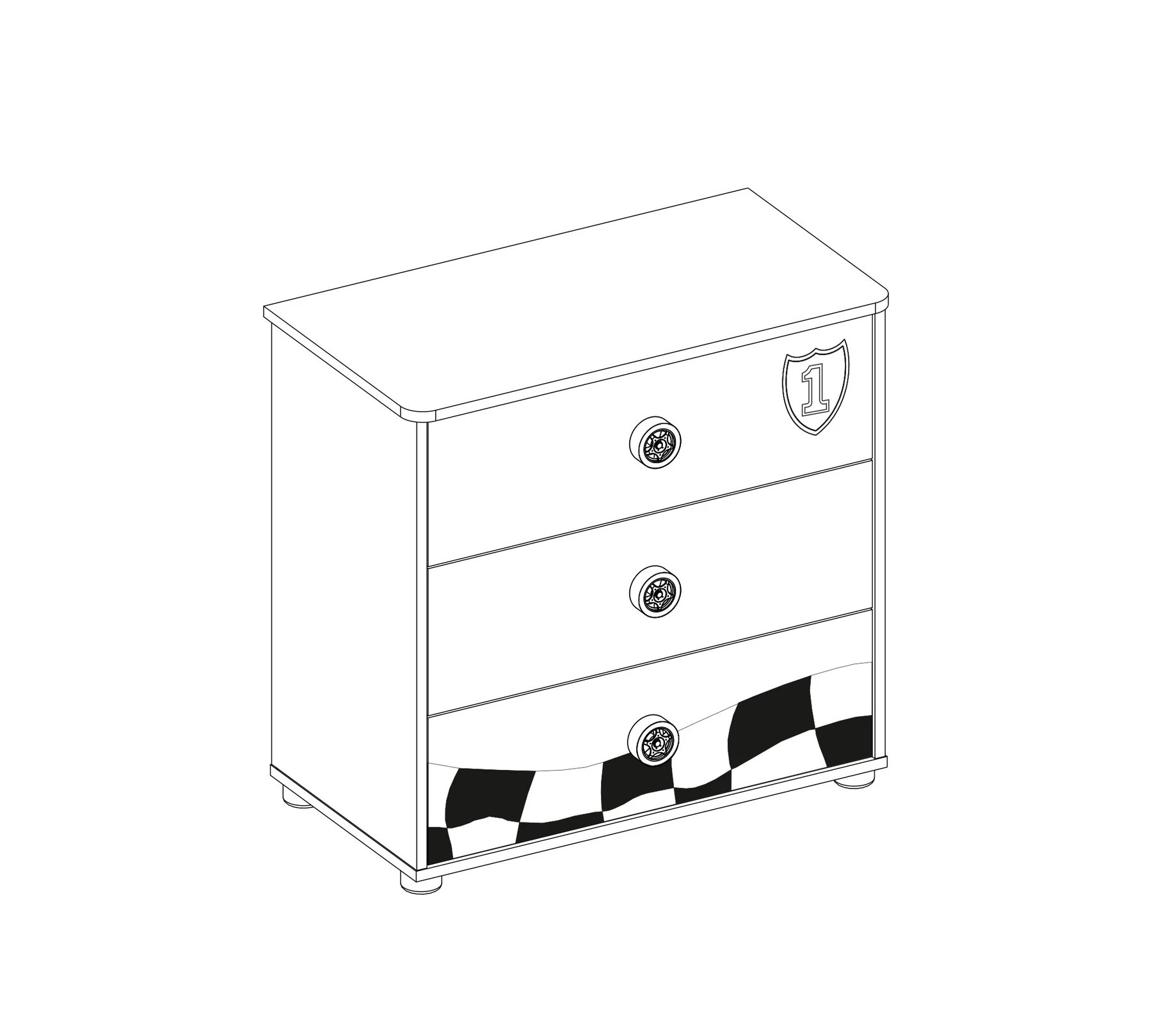 Детски скрин Race Cup