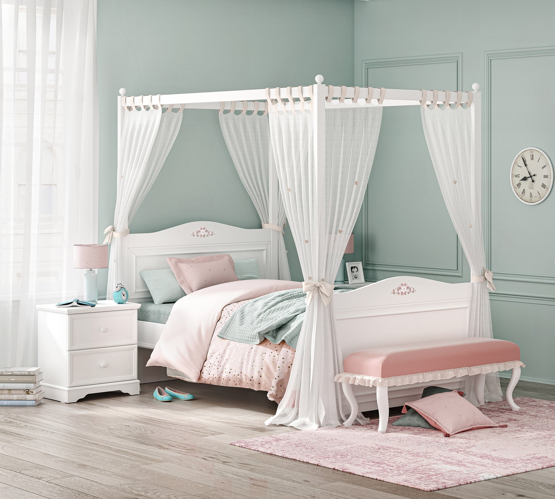 Конструкция за  балдахин Rustic White