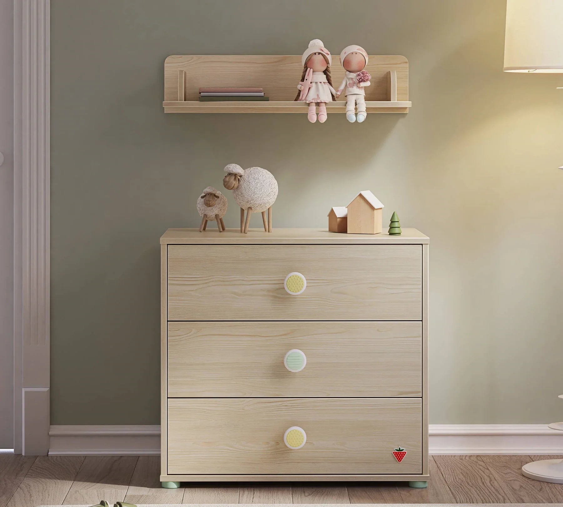 Етажерка за стена «Montes Natural»