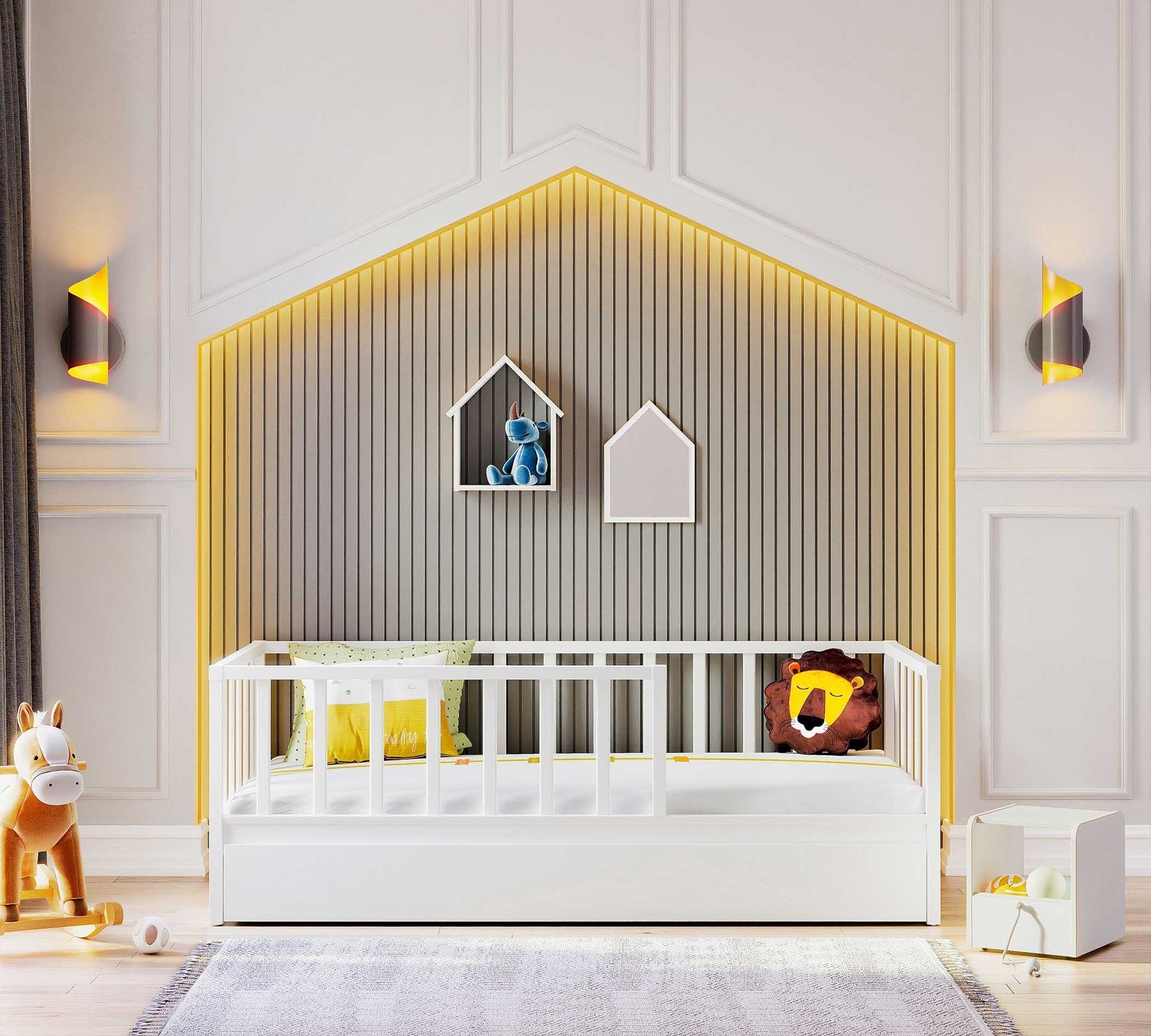 Легло «Montes White Alfa» за матрак 100х200см